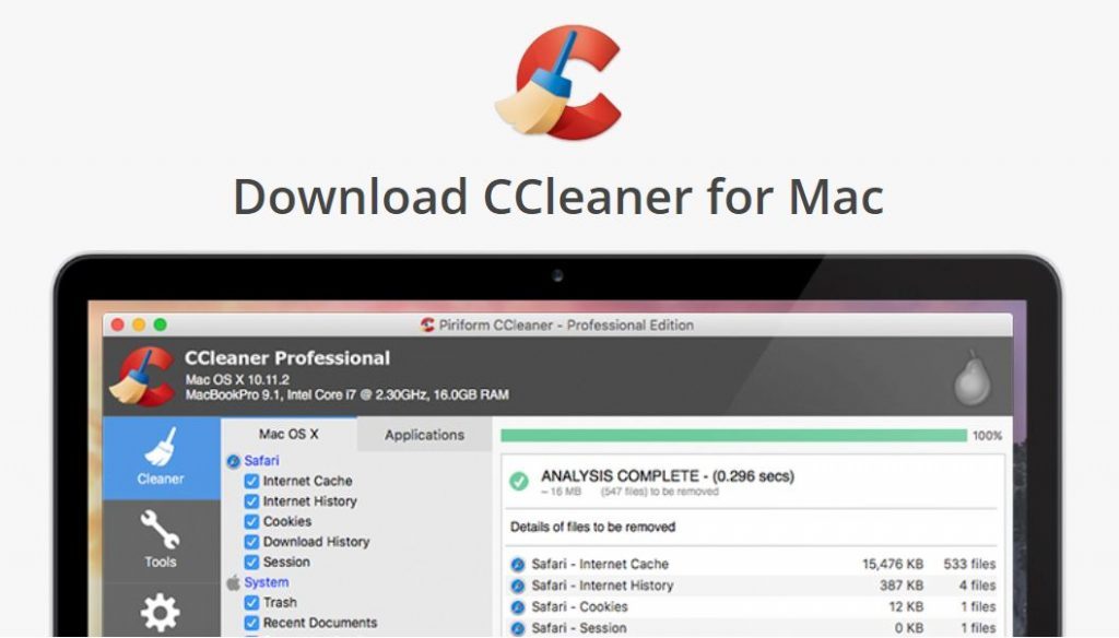 Ccleaner professional for mac